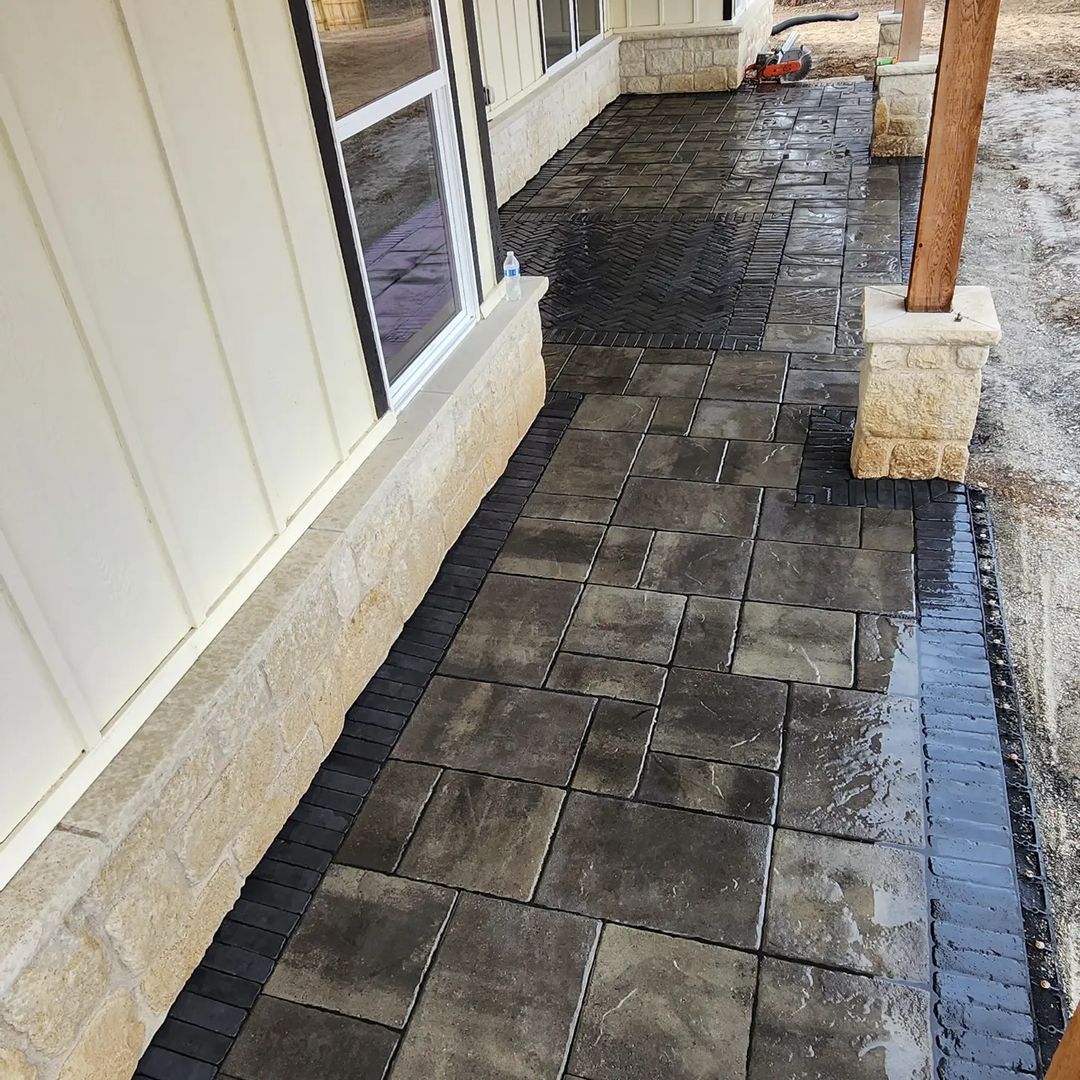 Backyard Nicolock Paver Patio Hardscape in Hanover - Transitional ...